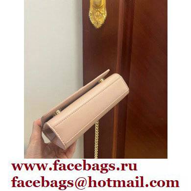 Dolce  &  Gabbana Calfskin 3.5 Chain phone bag Nude